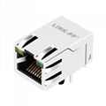 47F-1206YGD2NL 1X1 Port Ethernet RJ45 Connector with 90 degree