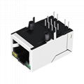 SI-50246-F 10/100 Base-T Single Port RJ45 LED Connector