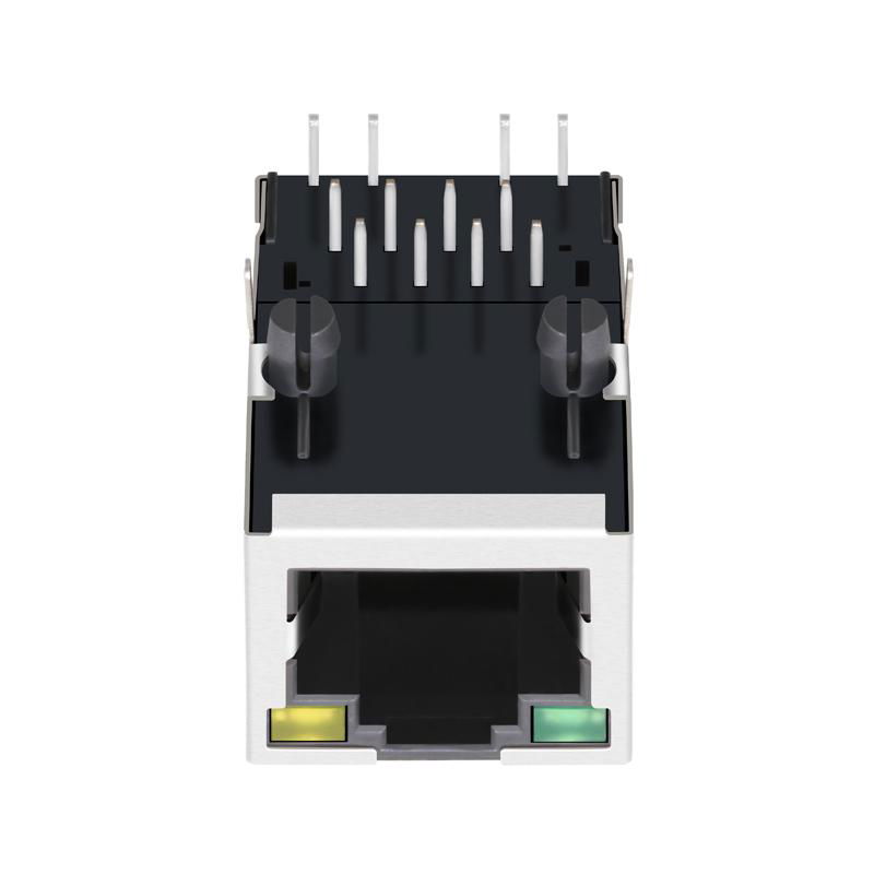 SI-50246-F 10/100 Base-T Single Port RJ45 LED Connector 5