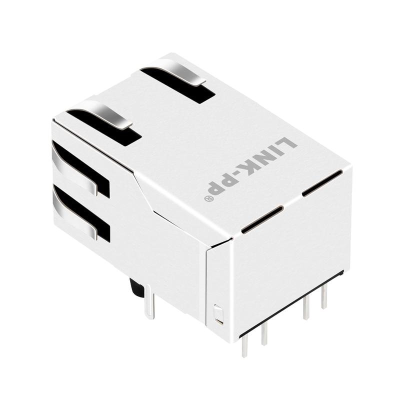 47F-1205GYD2 Single Port RJ45 Connector Price with Integrated Magnetic 2
