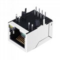 LF1S028-XX RJ45 Connector Shielded with 90 degree Magnetics 5