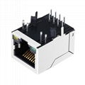 LF1S028-XX RJ45 Connector Shielded with 90 degree Magnetics