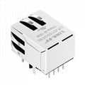 HFJ11-RP48E-L12RL 10/100 Base-T RJ45 Lan Jack with LED Light