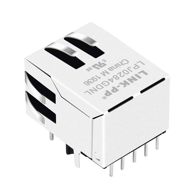 13F-67BYGDD2NL Ethernet RJ45 Plug Integrated Magnetics Connector 2