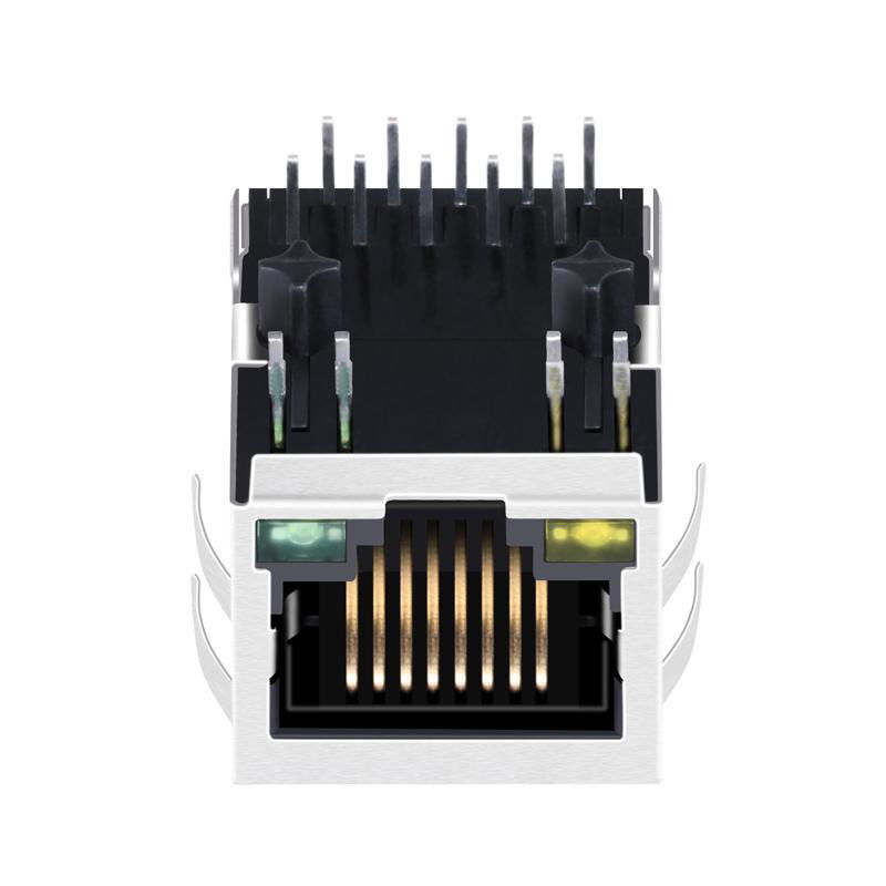 13F-67BYGDD2NL Ethernet RJ45 Plug Integrated Magnetics Connector 4