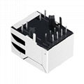 13F-62HGYDP2NL Single Port RJ45 Magnetic Connector With shielded 3