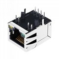 13F-62HGYDP2NL Single Port RJ45 Magnetic Connector With shielded 4