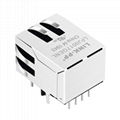 13F-60LDNL 10/100 Base-T 1X1 RJ45 Magjack with 90 degree