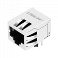 13F-60ND2NL 1X1 Port RJ45 Connector with 90 degree with Integrated Magnetics
