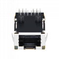 1368398-4 Single Port Low Profile RJ45 Jacks with 1000Base-T Integrated Magnetic 2