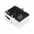 L829-1X1T-91 Single Port Low Profile RJ45 Connector with 10/100 Base-T Magnetics