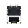 J0G-0003NL Single Port RJ45 Connector with 1000 Base-T Integrated Magnetics
