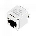 SI-16004-F Vertical RJ45 Connector with Integrated Magnetics ,Without LED 5