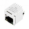 SI-46004-F Vertical RJ45 Connector with 10/100 Base-T Integrated Magnetics & PoE 2