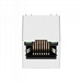 SI-46008-F Vertical RJ45 Connector with 10/100 Base-T Integrated Magnetics 3