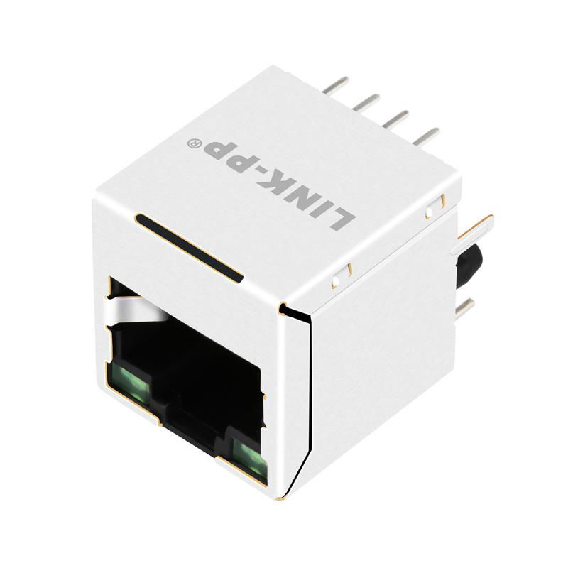 SI-46008-F Vertical RJ45 Connector with 10/100 Base-T Integrated Magnetics 4