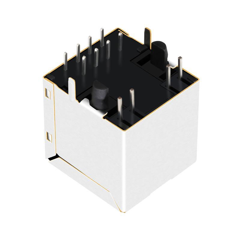 SI-46008-F Vertical RJ45 Connector with 10/100 Base-T Integrated Magnetics 5