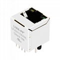 HY951180A Vertical RJ45 Connector with 10/100 Base-T Integrated Magnetics