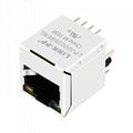 51F-1204GYD2NL Vertical RJ45 Connector with 10/100 Base-T Integrated Magnetics