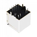 XRJV-01V-4-D12-180 Vertical RJ45 Jacks with 10/100 Base-T Integrated Magnetics