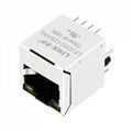 XMV-9813-8812-S0L2T1-B Vertical RJ45 Connector with Integrated Magnetics