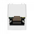 RJ-180A03 Vertical RJ45 Connector with 10/100 Base-T Integrated Magnetics