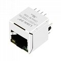 51F-1201GYD2 / 51F-1201GYD2NL Vertical RJ45 Connector With Integrated Magnetics