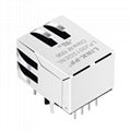 13F-61FGYDP2NL 10/100 Base-T 1x1 Port RJ45 Female Connector with LED