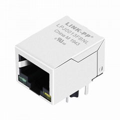 HR911129A 10/100 Base-T Shielded RJ45 Connector with Led Light