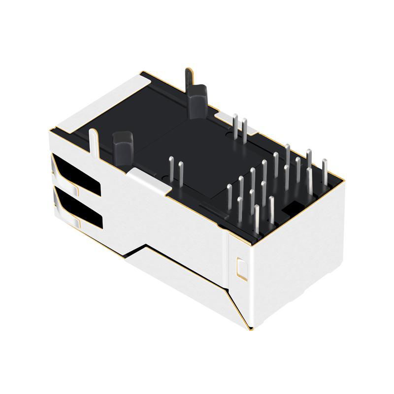 0826-1X1T-M1-F | 90 Degree Ethernet RJ45 8 Pin Connector 5