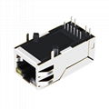 L826-1X1T-06-F | 1 Port 8P8C RJ45 Jacks with 10/100 Base-T Integrated Magnetic 4