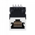 LU1S041X LF 10/100 Base-T 1 Port Jack RJ-45 Connector with Integrated Magnetics