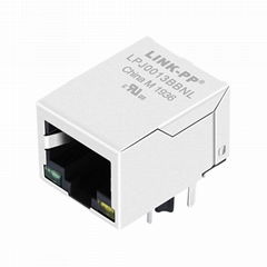 LU1S041X-43-20 LF 1X1 Port Shielded RJ45 Jack Price with  Magnetics