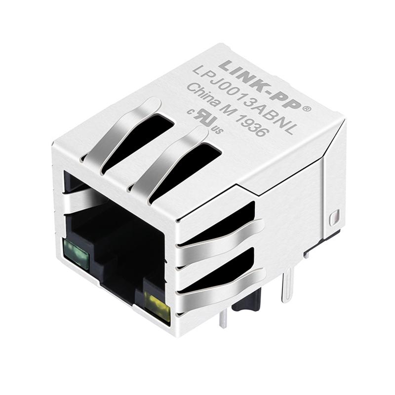 LU1T041X-43 LF 10/100 Base-T 1 Port PoE Magjack RJ45 Connector 1