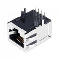 SI-60002-F 10/100 Base-T 1X1 RJ45 Jack Module with Integrated Magnetics 3