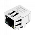 HFJ11-2450E-L12RL 10/100 Base-T Connector RJ45 Female Jack with LED 2