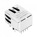 HFJ11-2450E-L21V3 10/100 Base-T 1X1 Port RJ-45 Connector with Magnetics