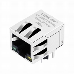 RJ-005B 10/100 Base-T 1X1 Port RJ45 Female Connector with Magnetics