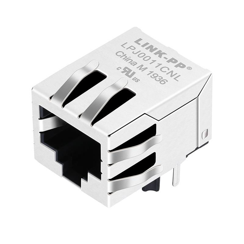 MJ1A-B211-RST001 10/100 Base-T Single Port 8P8C RJ45 Connector with Transformer