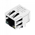 XRJG-01K-4-D22-110 Single Port Socket RJ45 Right Angle Connector