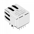 XRJG-01K-4-D22-110 Single Port Socket RJ45 Right Angle Connector 2