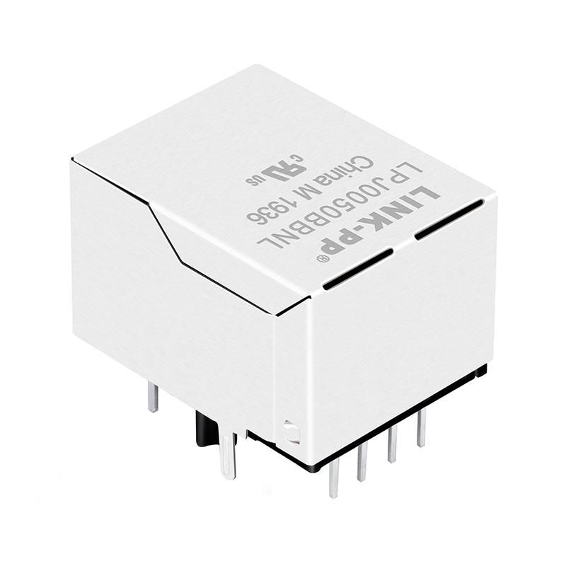 J00-0063NL 10/100 Base-TX 1x1 Port Tab-Down RJ45 Integrated Magnetics Connector 3