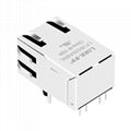 JXR1-0012NL 1X1 Port 10/100 Base-T Magnetics RJ-45 Connector 