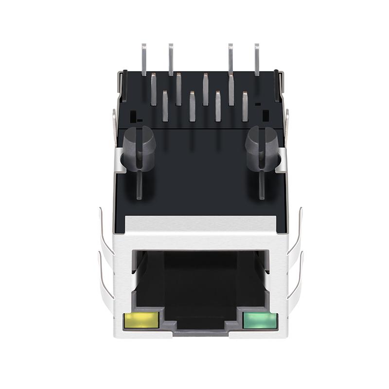 JXR1-0012NL 1X1 Port 10/100 Base-T Magnetics RJ-45 Connector  3