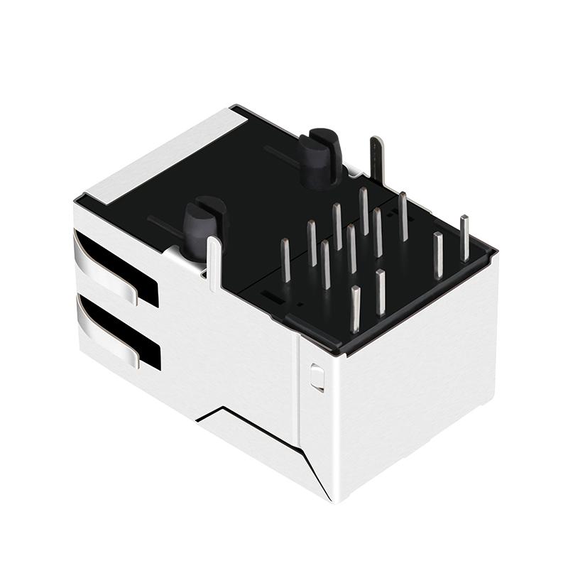 JXR1-0012NL 1X1 Port 10/100 Base-T Magnetics RJ-45 Connector  4