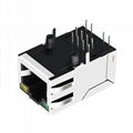 JXR1-0012NL 1X1 Port 10/100 Base-T Magnetics RJ-45 Connector 