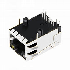 RJL-003HB1 | Shielded Single Port RJ45 Modular Jack Ethernet Connector