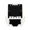 0811-1X1T-06 10/100 Base-T Single Port 8P8C Shielded RJ45 Keystone Jack 5