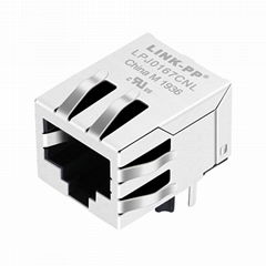 HFJ11-1041ERL 10BASE-T 1 Port Shielded RJ45 Connector With Magnetics