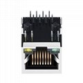 HR911105A 10/100 Base-t 1 Port 8 Pin RJ45 Connector With LED 2